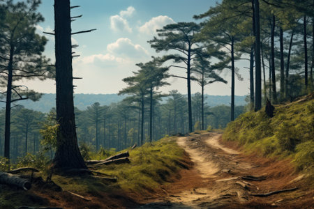 illegal deforestation far from civilization generative ai.の素材