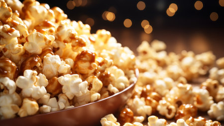 corn popcorn snacks generative ai.の素材