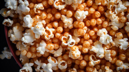 corn popcorn snacks generative ai.の素材