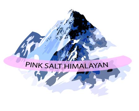 Pink salk Himalayan VECTOR logoのイラスト素材
