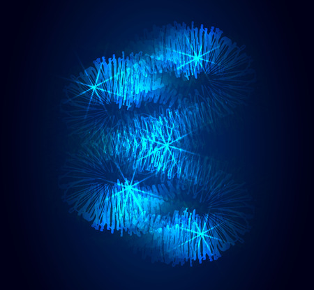 Abstract light wave futuristic background.のイラスト素材