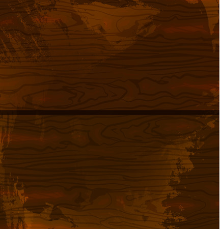 Wood texture template. Vector illustration. Brown wood. Grunge style.のイラスト素材