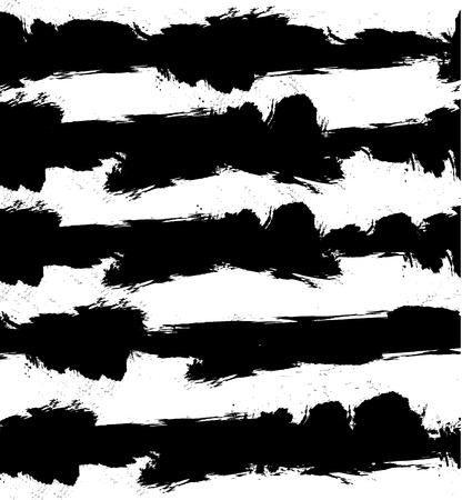 Abstract VECTOR grunge background with black and white grungy style stripes. Seamless pattern.のイラスト素材