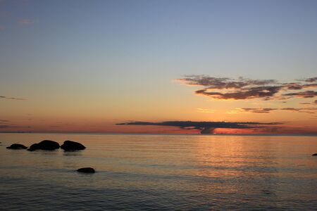 Decline on seacoast  の写真素材