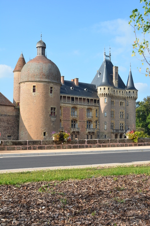 Moated Castle La Clayetteのeditorial素材