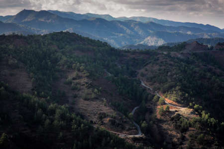 Mountains near the Kikkos monasteryの写真素材