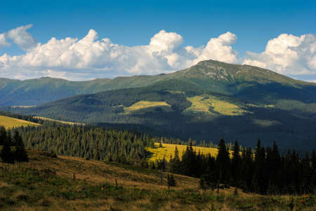 Pip Ivan mountain in Carpathians, observatory is on the topの写真素材