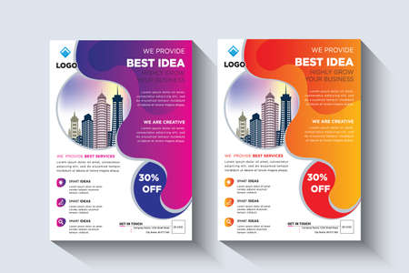 Corporate Flyer Template. This Template Use to for your multipurpose Business Promotionのイラスト素材