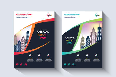 This Annual Report template is perfect for the publication of professional annual reports Cover. 
  Can be adapt to Brochure, Magazine, Poster, Corporate Presentation, Portfolio, Flyer, Banner, Websitのイラスト素材