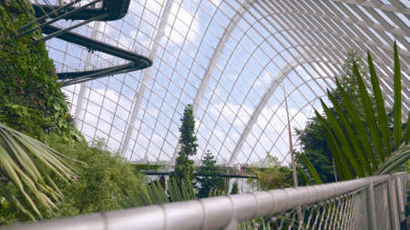 Singapore - January 11, 2020 : Cloud Forest Dome at Gardens by the Bay on January 11, 2020 in...
