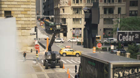 Busy Streets in New York Downtownのeditorial素材