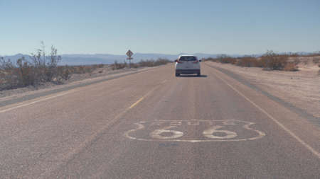 Route 66 road signの写真素材