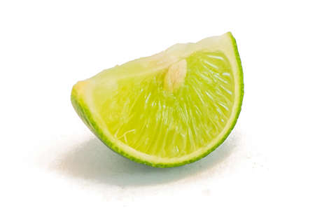 lime slicedの写真素材
