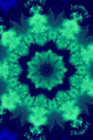 Abstract Digital Mandala Art Background