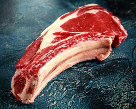 Fresh Raw Beef bone rib roughly choppidの写真素材