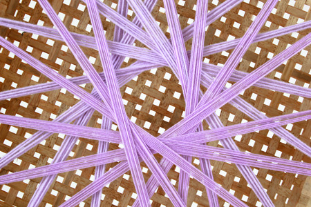 closeup of basket weave pattern design