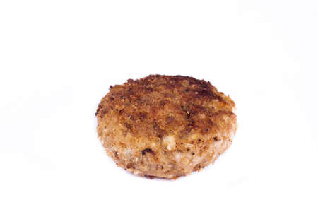 cutlet isolated on white background, for Burgerの写真素材