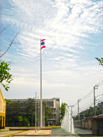 Thailand Flag Wave Flyingの写真素材