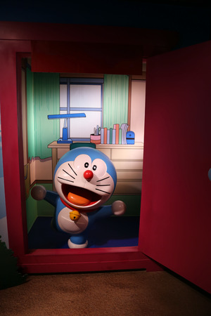 Doraemon Wax Figure in Thailandのeditorial素材