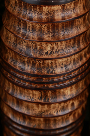 Handcrafted Coconut shell vase - Texturesの写真素材