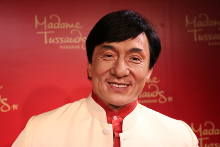 Bangkok, Thailand - 26 October 2014 : A waxwork of Jackie Chan on display at Madame Tussauds.のeditorial素材