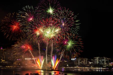 Pattaya International Fireworksの写真素材