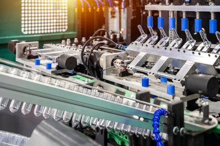 Automatic PET Plastic Bottle Blow Moulding Machine.の写真素材