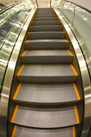 Elevator Stairs to the Upper Level in a Office Building