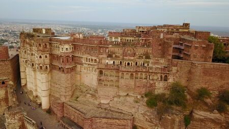 Mehrangarh Fort in Jodhpur, Rajasthan, India.の写真素材
