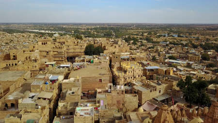 An aerial view of Jaisalmer, India.の写真素材
