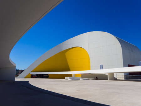 Oscar Niemeyer International Cultural Center in Avilés, Spain.のeditorial素材
