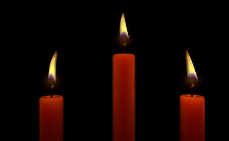3 Candlesの写真素材