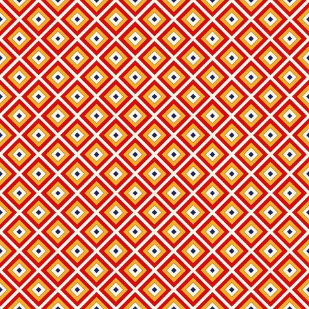 Bright ethnic abstract background. Seamless pattern with symmetric geometric ornament. Ornamental mosaic texture. illustrationのイラスト素材