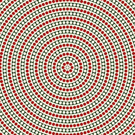 Surface pattern with repeated circles background. Symmetric geometric ornamental abstract background. Mosaic motif. Ethnic and tribal wallpaper. Vector illustrationのイラスト素材