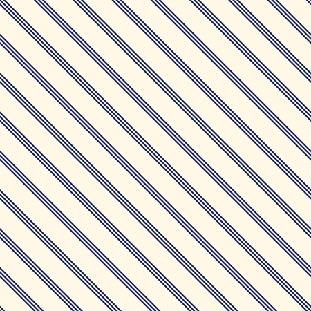 Blue diagonal stripes abstract background. Thin slanting line wallpaper. Seamless pattern with simple classic motif. Digital paper for scrapbook, textile print, page fill. Vector illustrationのイラスト素材