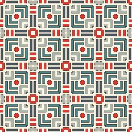 Wicker seamless pattern. Basket weave motif. Pastel colors geometric abstract background with overlapping stripes. Braiding ornamental wallpaper. Digital paper, textile print. Vector illustrationのイラスト素材