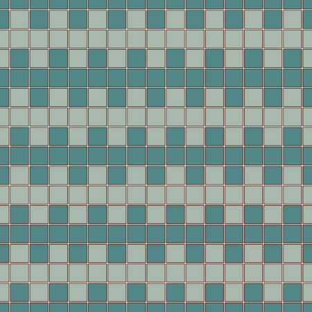 Seamless pattern with symmetric geometric ornament. Blue color square abstract background. Mosaic...