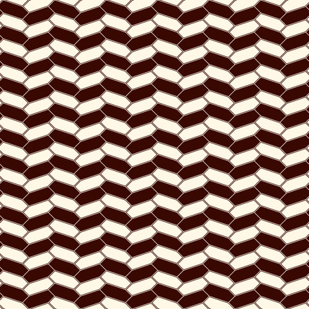 Seamless pattern with vertical braid ornament. Outline octagons tile surface background. Symmetric geometric motif. Modern style abstract wallpaper. Digital paper, textile print, page fill. Vector artのイラスト素材