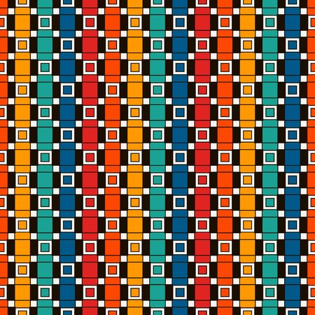 Repeated vertical rectangular blocks abstract background. Bricks motif. Contemporary seamless...