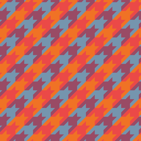 Checkered geometric abstract background with houndstooth ornament design.のイラスト素材