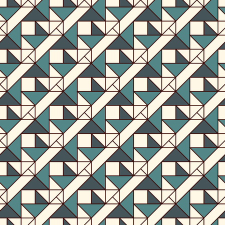 Seamless pattern with origami forms. Pastel color print with geometric shapes. Contemporary abstract background with repeated triangles. Modern style wallaper. Vector digital paper, textile printのイラスト素材