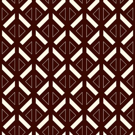 Linear style geometric seamless pattern. Minimal geo suface print. Repeated triangles, geometrical shapes motif background. Classic simple ornament. Vector abstract digital paperのイラスト素材