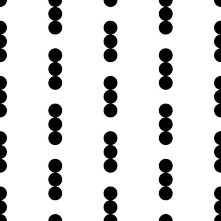 Dots seamless pattern. Circles ornament. Dot shapes motif. Circle forms backdrop. Dotted wallpaper. Rounds background. Digital paper, textile print, web design, abstract image. Vector illustration.のイラスト素材
