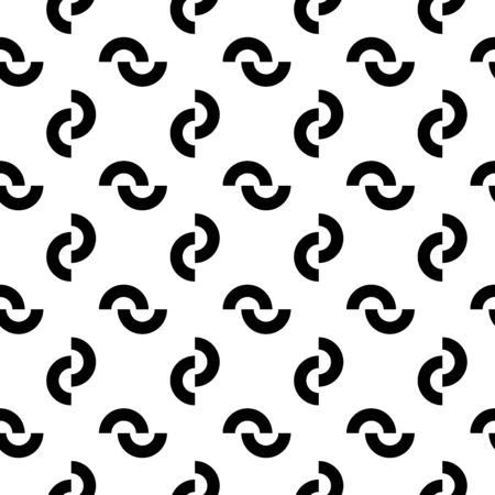 Curves seamless pattern. Curved lines print. Ethnic ornament. Folk wallpaper. Tribal motif. Curve shapes background. Geometrical shapes backdrop. Textile digital paper, abstract image. Vector art.のイラスト素材