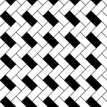 Herringbone pattern. Rectangles slabs tessellation. Seamless surface design with slanted blocks tiling. Floor cladding bricks. Repeated tiles ornament background. Mosaic motif. Pavement wallpaper.のイラスト素材