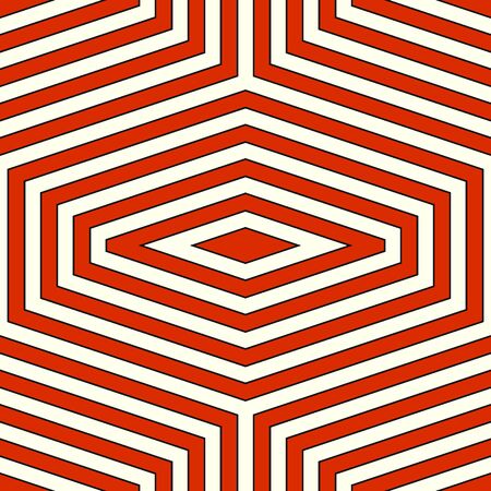 Repeated color figures background. Seamless surface pattern design with elongated hexagons and rhombuses. Mosaic tiles motif. Repeated polygons tessellation background. Ethnic wallpaper. Digital paperのイラスト素材