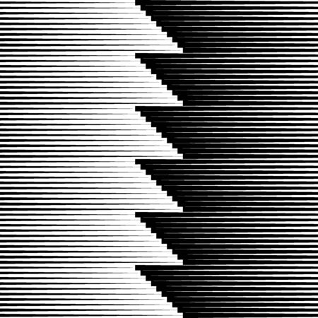 Stripes ornate. Lines seamless pattern. Striped image. Linear background. Strokes ornament. Abstract wallpaper. Modern halftone backdrop. Digital paper, web design, textile print, vector artwork.のイラスト素材