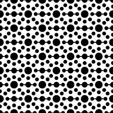 Circles, elements seamless pattern. Dots, shapes wallpaper. Geometrical print. Dot figures, forms ornament. Geometric background. Abstract digital paper, folk design, ethnic textile print. Vector.のイラスト素材