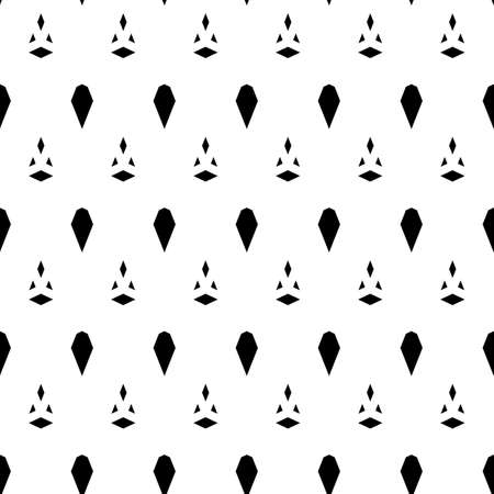 Seamless pattern with kites, diamonds, triangles. Polygons background. Image with repeated geometrical figures. Mosaic motif. Ethic embroidery wallpaper. Ornamental illustration. Digital paper. Vectorのイラスト素材
