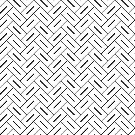 Herringbone pattern. Rectangles slabs tessellation. Seamless surface design with slanted blocks tiling. Floor cladding bricks. Repeated tiles ornament background. Mosaic motif. Pavement wallpaper.のイラスト素材